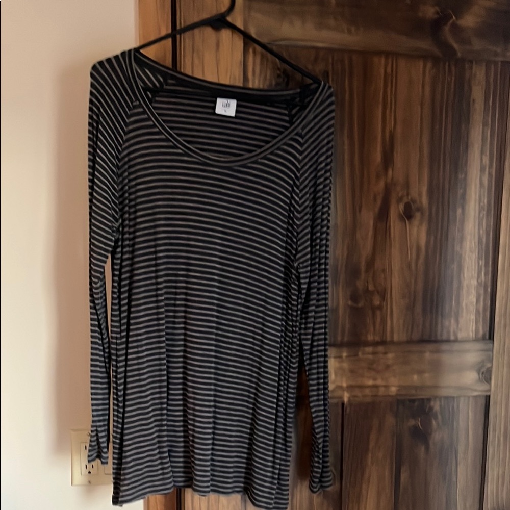 Women's CABI Striped Long Sleeve TUNIC Sz L